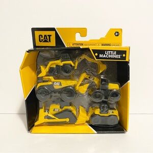 CAT Little Machines Construction Toys 5 Pack Gift Set Vehicle Cars Worksite Lot